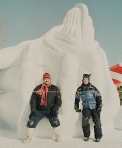 This is where Terry was introduced to snow sculpture - Winnipeg 2004