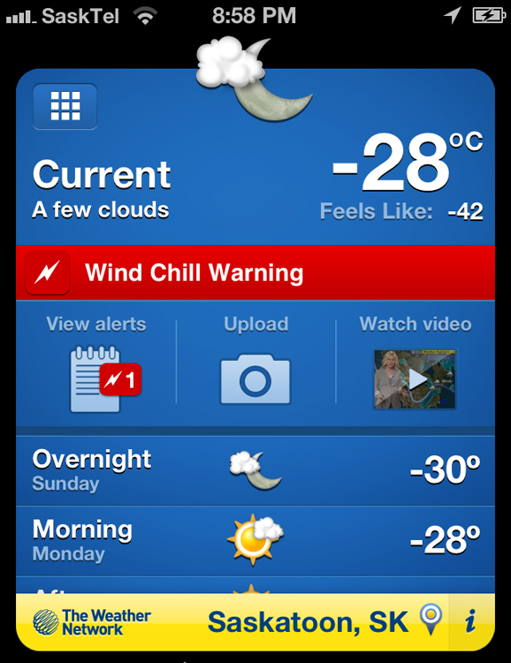 Jan 20 weather report