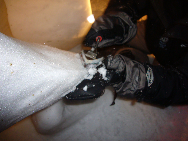 Fixing a strand of hair